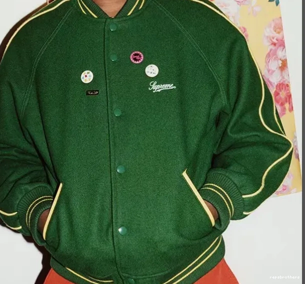 Varsity Bollocks Black Jacket M L Green 21SS Jamie S It's Reid All XL 0802